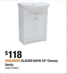 Home Depot EXCLUSIVE GLACIER BAY 24 Clancey Vanity offer