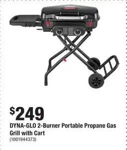 Home Depot DYNA-GLO 2-Burner Portable Propane Gas Grill with Cart offer
