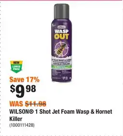 Home Depot WILSON 1 Shot Jet Foam Wasp & Hornet Killer offer