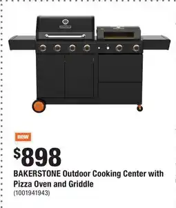 Home Depot BAKERSTONE Outdoor Cooking Center with Pizza Oven and Griddle offer