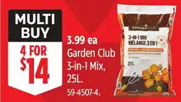 Canadian Tire Garden Club 3-in-1 Mix offer