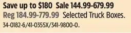 Canadian Tire Selected Truck Boxes offer