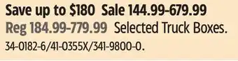 Canadian Tire Selected Truck Boxes offer