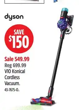 Canadian Tire Dyson V10 Konical Cordless Vacuum offer