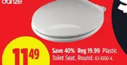 Canadian Tire Danze Plastic Toilet Seat offer
