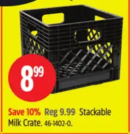 Canadian Tire Mastercraft Stackable Milk Crate offer