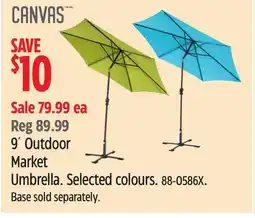 Canadian Tire CANVAS 9´ Outdoor Market Umbrella offer