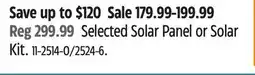 Canadian Tire NOMA Selected Solar Panel or Solar Kit offer