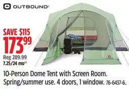 Canadian Tire 10-Person Dome Tent with Screen Room offer