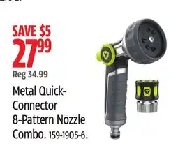 Canadian Tire Metal Quick-Connector 8-Pattern Nozzle Combo offer