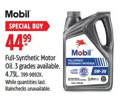 Canadian Tire Full-Synthetic Motor Oil offer