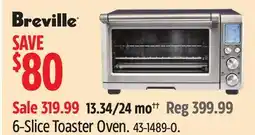 Canadian Tire Breville 6-Slice Toaster Oven offer