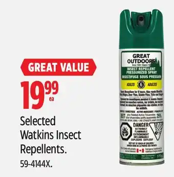 Canadian Tire Selected Watkins Insect Repellents offer