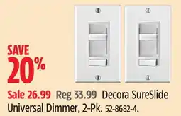 Canadian Tire Decora SureSlide Universal Dimmer offer