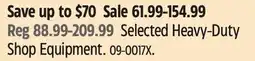 Canadian Tire Selected Heavy-Duty Shop Equipment offer