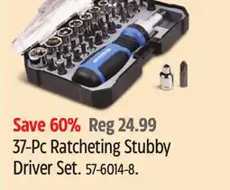 Canadian Tire Mastercraft 37-Pc Ratcheting Stubby Driver Set offer