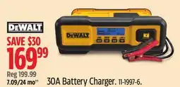 Canadian Tire DEWALT 30A Battery Charger offer