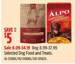 Canadian Tire Purina Selected Dog Food and Treats offer