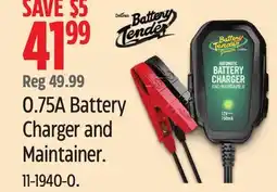 Canadian Tire Battery Tender 0.75A Battery Charger and Maintainer offer
