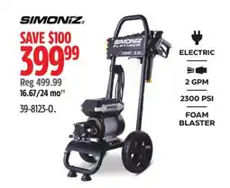 Canadian Tire SIMONIZ PLATINUM Pressure Washer offer