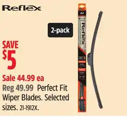 Canadian Tire Reflex Perfect Fit Wiper Blades offer