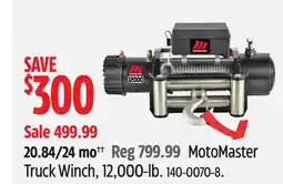 Canadian Tire MotoMaster Truck Winch, 12,000-lb offer