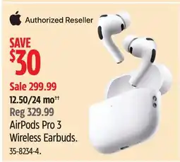 Canadian Tire Apple AirPods Pro 3 Wireless Earbuds offer