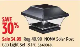 Canadian Tire NOMA Solar Post Cap Light Set offer