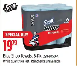 Canadian Tire Scott Blue Shop Towels, 6-Pk offer