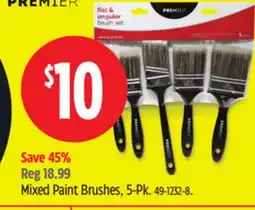 Canadian Tire Premier Mixed Paint Brushes offer