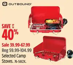 Canadian Tire OUTBOUND Selected Camp Stoves offer