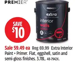 Canadian Tire Extra Interior Paint + Primer offer
