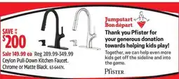 Canadian Tire Pfister Ceylon Pull-Down Kitchen Faucet. Chrome or Matte Black offer