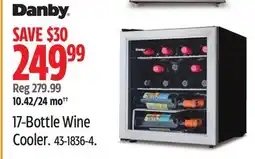 Canadian Tire Danby 17-Bottle Wine Cooler offer