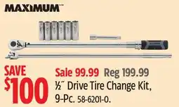 Canadian Tire MAXIMUM ½ Drive Tire Change Kit, 9-Pc offer