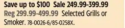 Canadian Tire Selected Grills or Smoker offer