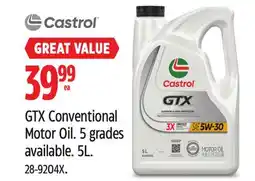 Canadian Tire GTX Conventional Motor Oil offer