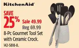 Canadian Tire KitchenAid 8-Pc Gourmet Tool Set with Ceramic Crock offer