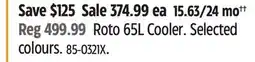 Canadian Tire Roto 65L Cooler offer