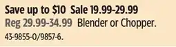 Canadian Tire Starfrit Blender or Chopper offer