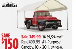 Canadian Tire Weather fast All-Purpose Canopy offer