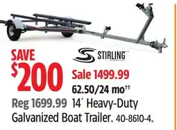 Canadian Tire 14´ Heavy-Duty Galvanized Boat Trailer offer