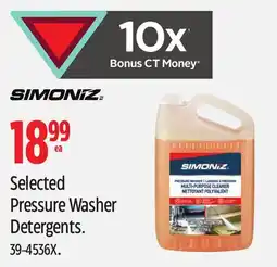 Canadian Tire SIMONIZ Selected Pressure Washer Detergents offer