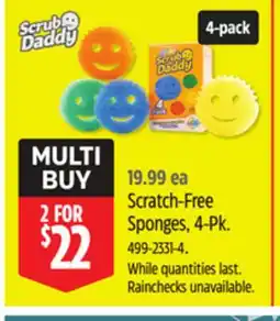 Canadian Tire Scrub-Daddy Scratch-Free Sponges offer