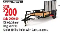 Canadian Tire TRUE NORTH 5 x 10ˈ Utility Trailer with Gate offer