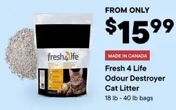 Petvalu Fresh 4 Life Odour Destroyer Cat Litter offer