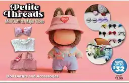 Showcase Petite Threads Mini Outfits, Major Vibes Doll Outfits and Accessories offer