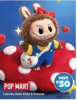 Showcase Pop Mart Labubu Hello Kitty & Friends offer
