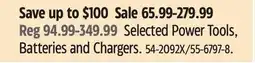 Canadian Tire Selected Maximum Power Tools, Batteries and Chargers offer