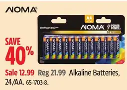 Canadian Tire NOMA Alkaline Batteries offer